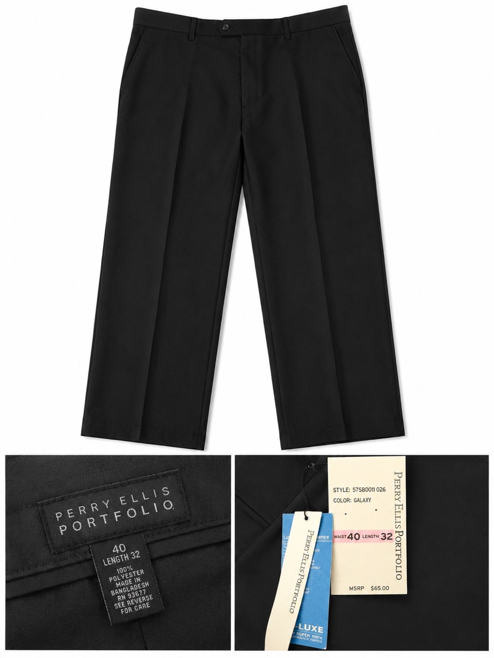 Perry Ellis Portfolio Black Dress Pants